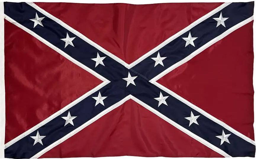 Battle Flag Remembrance Memorial 3'x5' Embroidered Flag Cotton