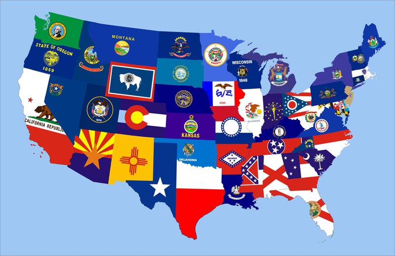 USA State Flags