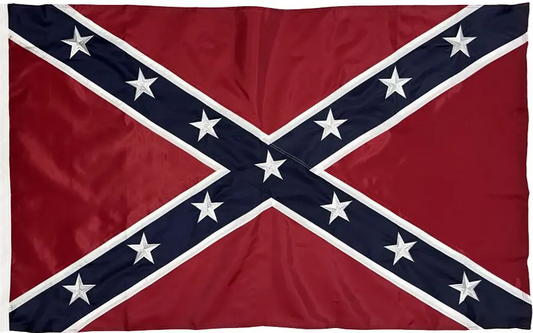 Battle Flag Remembrance Memorial 3'x5' Embroidered Flag Cotton