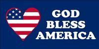 God Bless America Bumper Sticker Made in USA