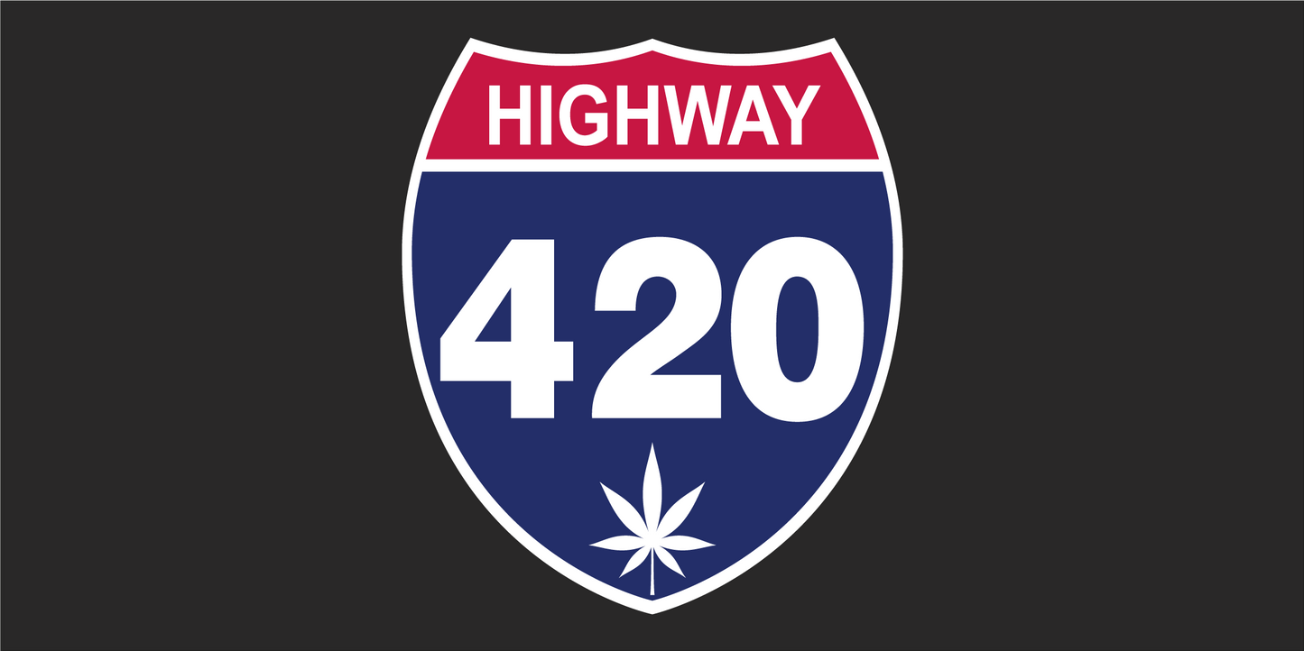 Highway 420 Bumper Sticker Made in USA