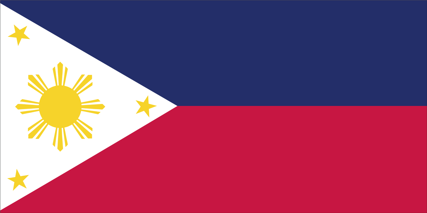 Philippines Bumper Sticker Made in USA