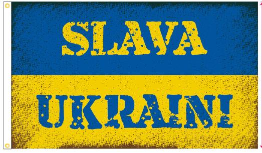 Slava Ukraini 3'X5' Flag Rough Tex®