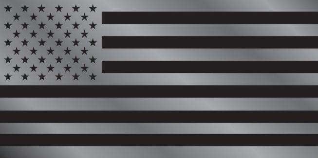 USA Blackout Bumper Sticker Made in USA