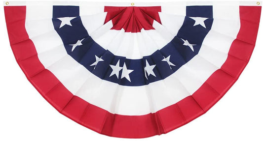 USA Fan 3'X5' Flags ROUGH TEX® Nylon Bunting