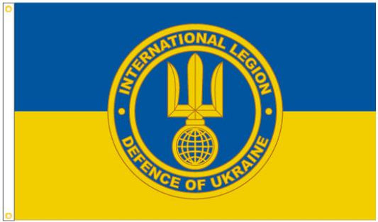 Ukraine Foreign International Legion Defense Force 3'X5' Flag Rough Tex®