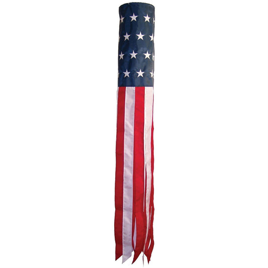 USA Embroidered Flag Wind Sock